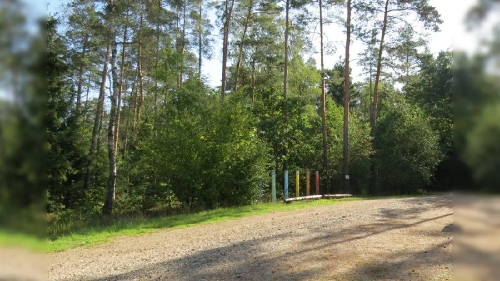 Dieses Bild zeigt den Sportplatz in Edelsfeld, auf dem die Schüsse gefallen sein sollen. Ein 21-Jähriger wurde schwer an den Augen verletzt. Die Kriminalpolizei Amberg sucht nach Zeugen.  (Bild: Kriminalpolizeiinspektion Amberg)