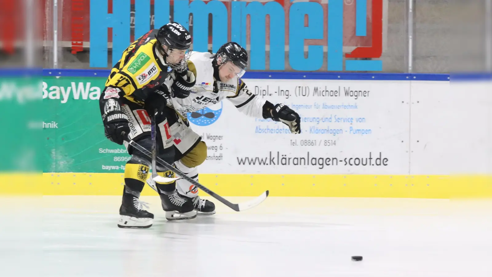Der ERSC Amberg entgeht durch den Punktgewinn in Schongau den Play-Downs.  (Bild: Roland Halmel)