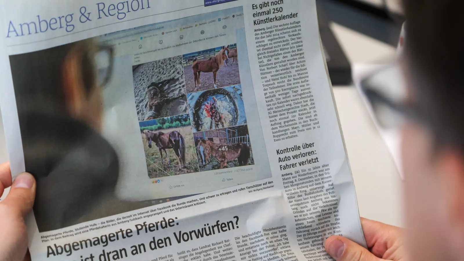 Die Geschichte mit den vernachlässigten Pferden im Landkreis beschäftigt die Menschen. Jetzt ist auch das Veterinäramt eingeschritten. (Bild: Wolfgang Steinbacher)