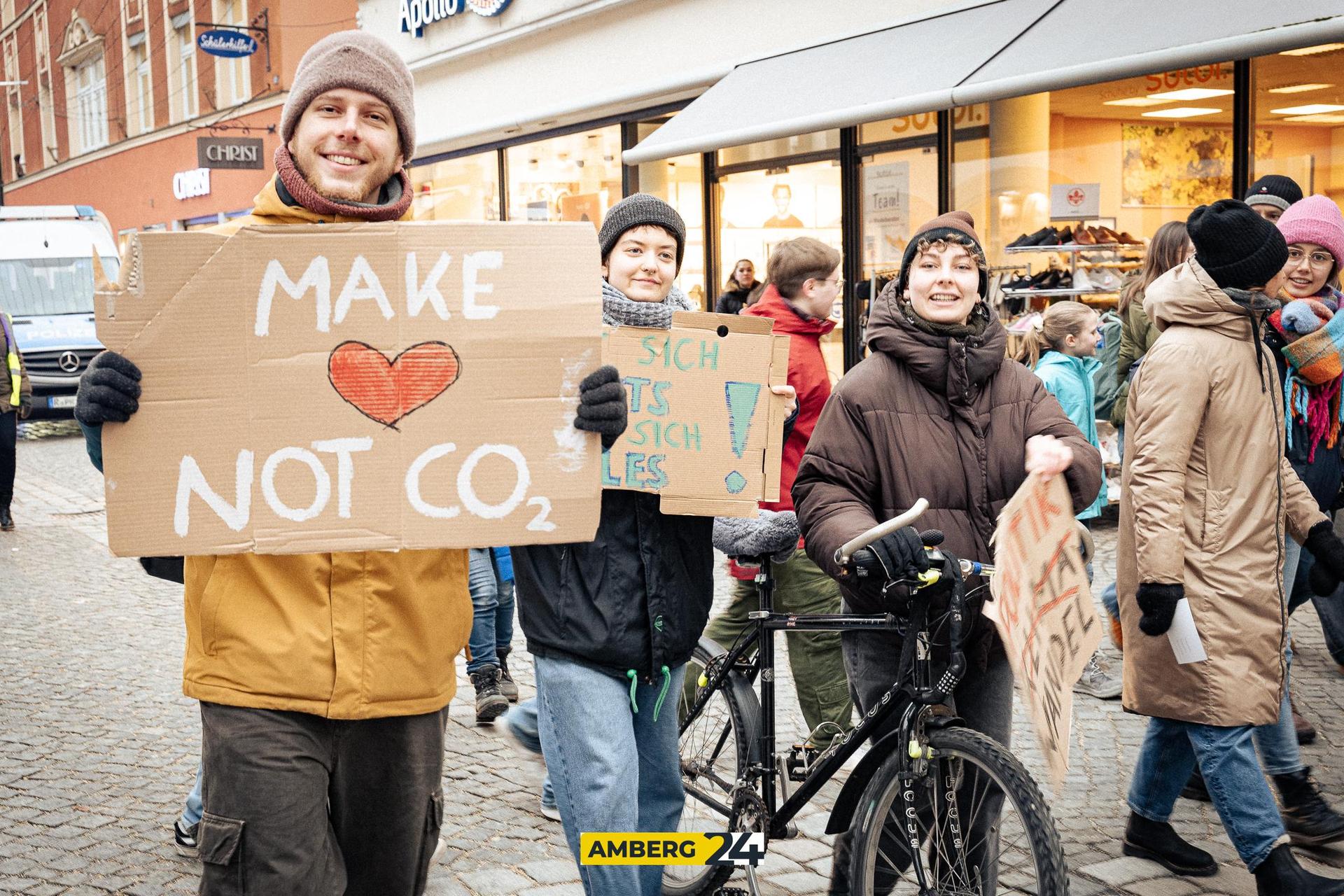 Klimastreik in Amberg. (Bild: David Mueller)