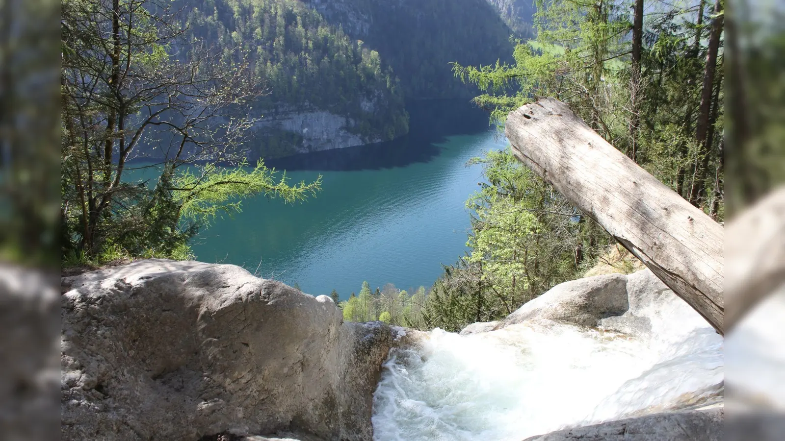 Die Gumpe am Königsbach-Wasserfall bei Schönau am Königssee. (Bild: Sabine Dobel/dpa)