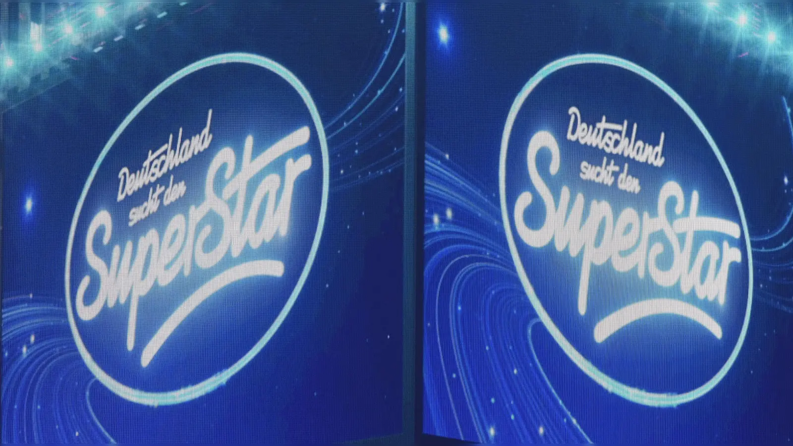 Das Logo von DSDS (Deutschland sucht den Superstar) während einer Show in Köln. (Archivbild: Roberto Pfeil/dpa)