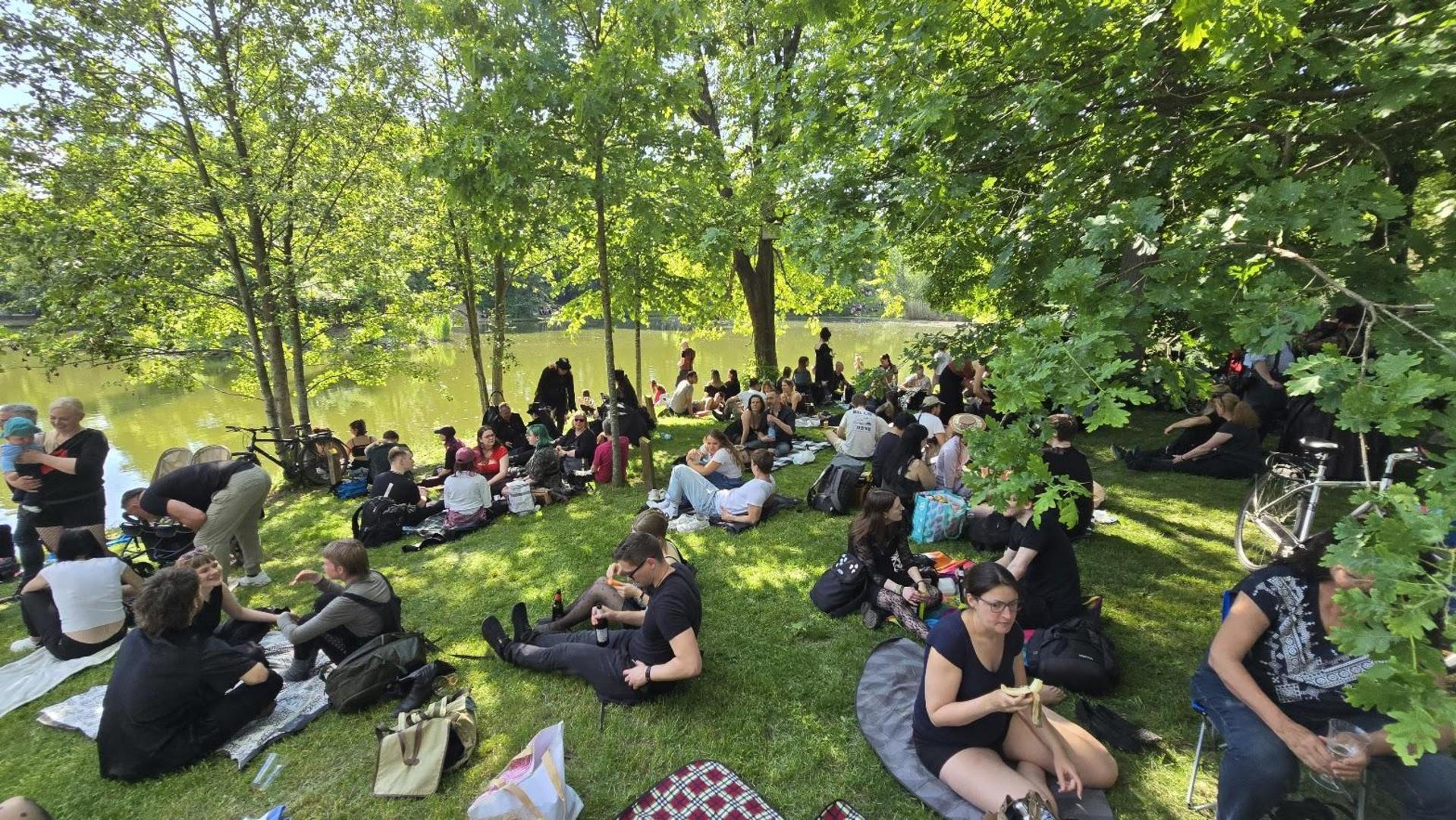 Das viktorianische Picknick beim Wave-Gotik-Treffen in Leipzig begeisterte die Besucher. (Bild: Richard Kirschner)