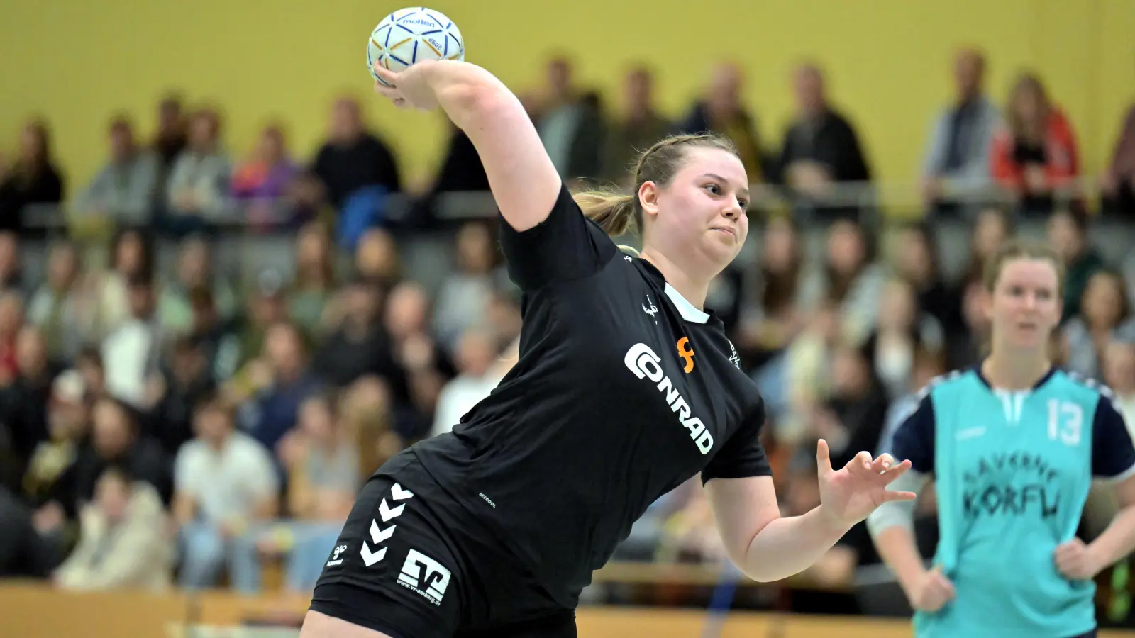 Victoria Schaller (Szene aus einem früheren Spiel) war gegen die SG Rohr sechs Mal erfolgreich. (Bild: Hubert Ziegler)
