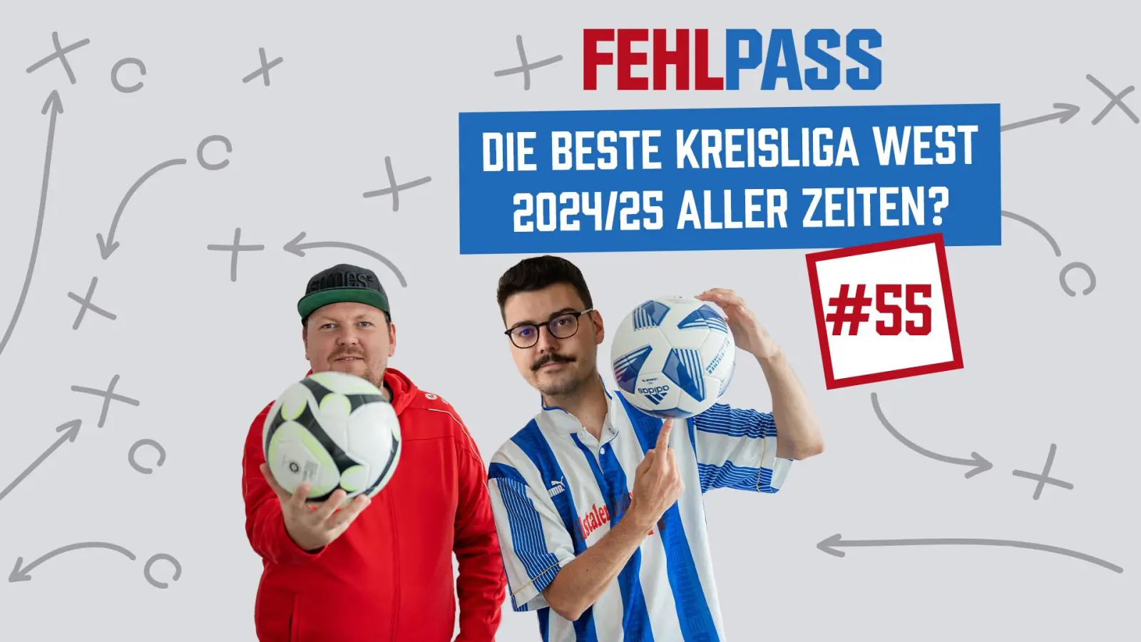 In der neuen Folge Fehlpass sprechen Schecki und Böhmi über die Kreisliga West. (Bild: Marina Gube)