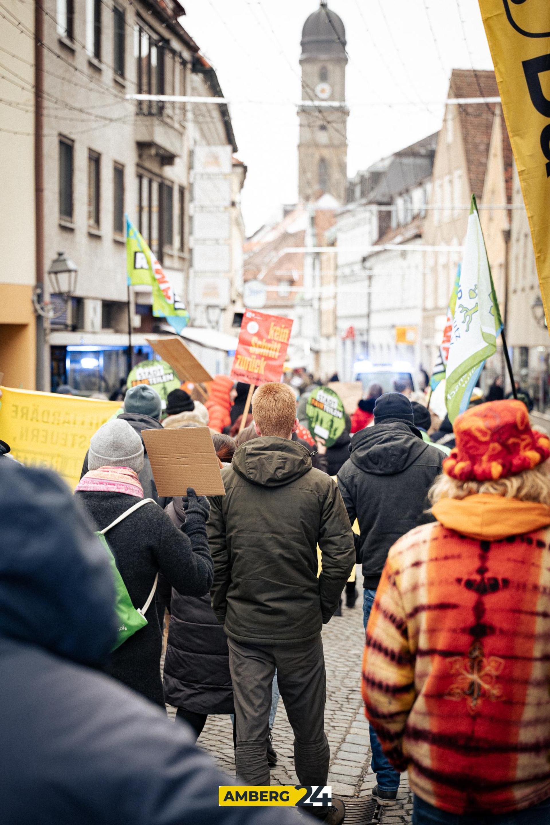 Klimastreik in Amberg. (Bild: David Mueller)