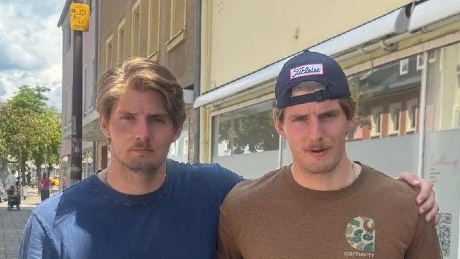 Die Zwillingsbrüder Tim (links) und Tom Berlin. werden für die Wild Lions Amberg auf Punktejagd gehen.<br> (Bild: Tim Berlin)